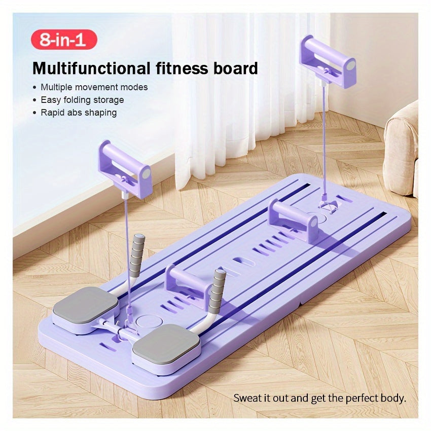 8-in-1 ABS Multi-Functional Fitness Board - Portable, Foldable Home Gym Equipment for Core & Abdominal Strength Training, Efficient Fat Burning, Core Strengthening Equipment | Modern Home Gym | Compact Design, Abdominal Workout