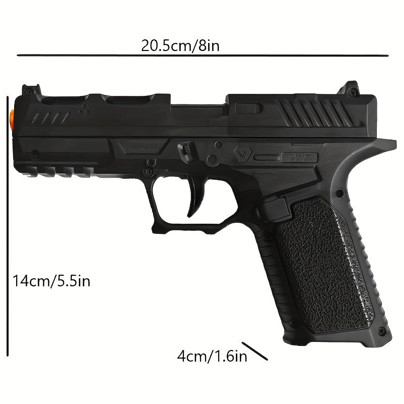 ANYC Mechanical BURST 1911 Toy Gun - Fully Automatic, High-Speed Action, Green/Blue/Black with 20 Soft Plastic Bullets & 6 Shells - Ideal for Outdoor Play, Parties & Birthday Gifts, Gun Toy