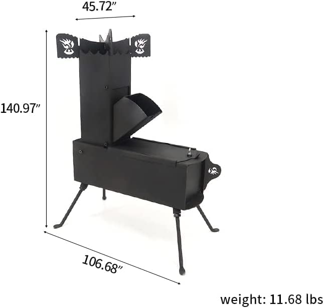 Camping Rocket Stove with Storage Bag