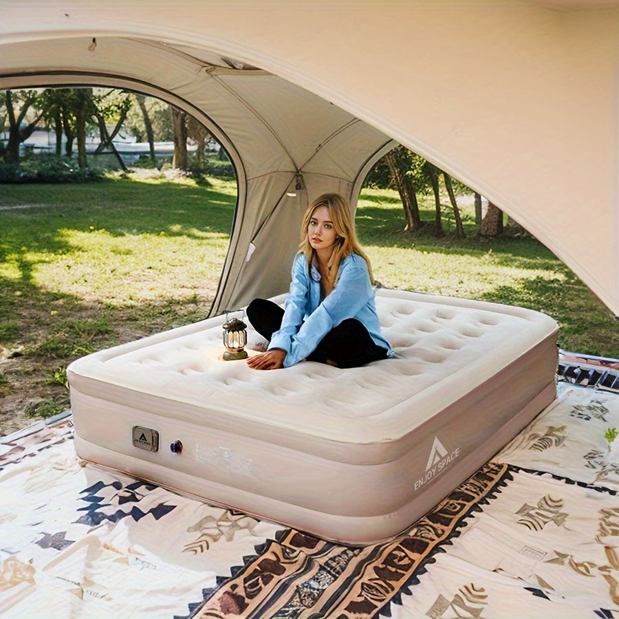 1pc Outdoor Inflatable Bed Sleeping Pad Inflatable Mat Tent Camping Home Automatic Inflatable Mat