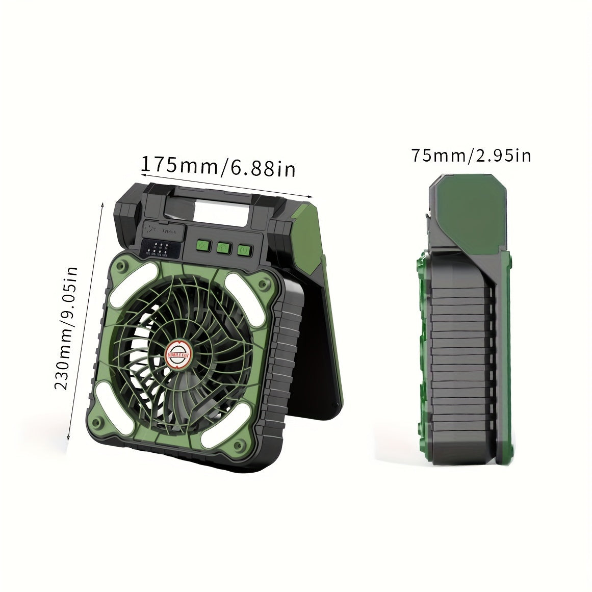 With LED Lights, Table Top Solar Camping Fan For Outdoor Use