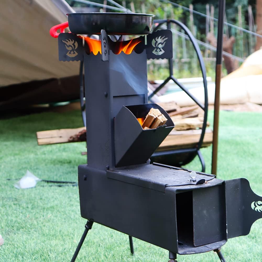 Camping Rocket Stove with Storage Bag