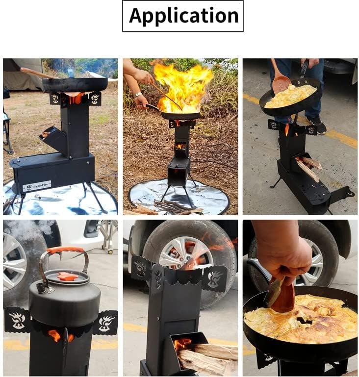 Camping Rocket Stove with Storage Bag