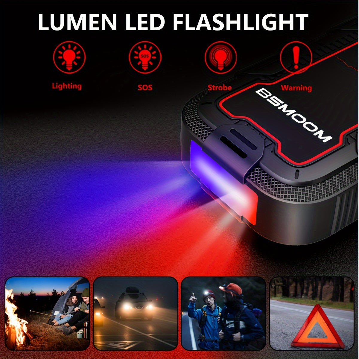 12V Car Jump Starter 6000A Peak Auto Battery Booster Pack, 26800mah Power Bank, Lithium Jump Box With LED Light LCD Screen (Up To All Gas Or 10.0L Diesel Engine)