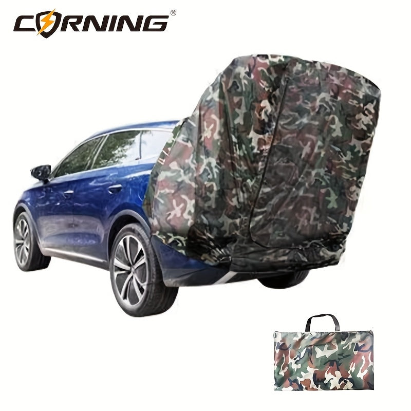 CORNING SUV Roof Tent with 2-Layer Zipper Door, Insect-Proof Mesh Design - Durable Polyester Soft Shell for All-Season Outdoor Camping, Includes Storage Bag, Camping Tent