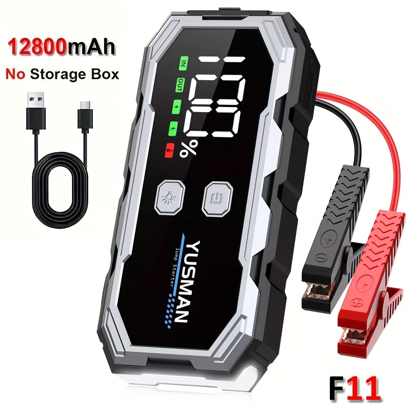12V Car Jump Starter 6000A Peak Auto Battery Booster Pack, 26800mah Power Bank, Lithium Jump Box With LED Light LCD Screen (Up To All Gas Or 10.0L Diesel Engine)