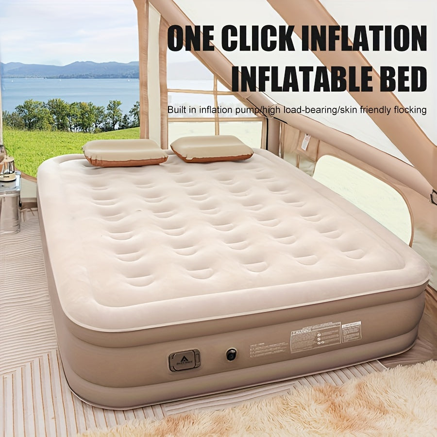1pc Outdoor Inflatable Bed Sleeping Pad Inflatable Mat Tent Camping Home Automatic Inflatable Mat