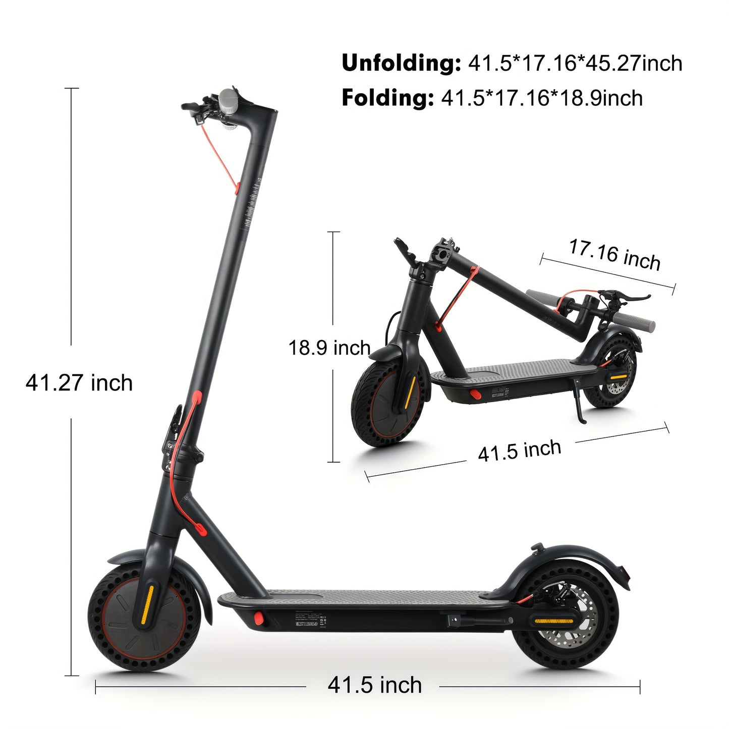 Mankeel Electric Scooter for Adults - 19 MPH, 350W Motor, 19-Mile Range, Foldable Design with 20.32cm Solid Tires, Dual Braking System (Disc & Ebrake), Wireless Connectivity, Rechargeable Battery, Black & Teal Accents