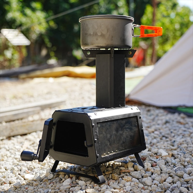 YVYKFZD Outdoor Wood Burning Stove, Portable Camping Wood Stove