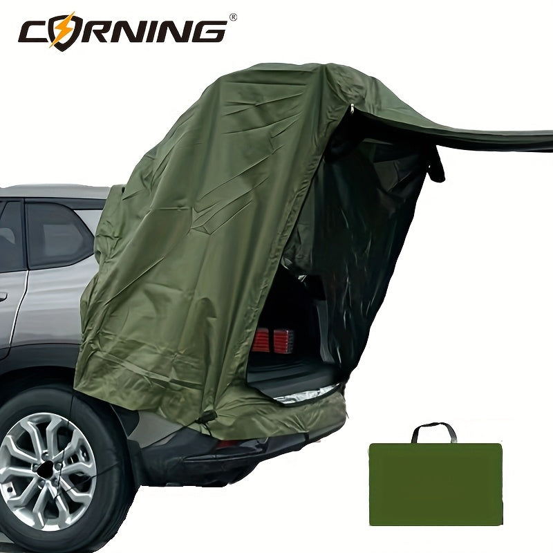 CORNING SUV Roof Tent with 2-Layer Zipper Door, Insect-Proof Mesh Design - Durable Polyester Soft Shell for All-Season Outdoor Camping, Includes Storage Bag, Camping Tent