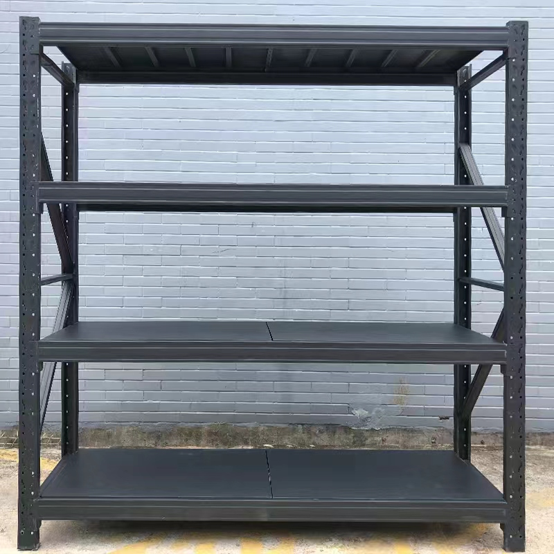 2M*2M*0.6M Heavy Duty Storage Metal Garage Shelving Unit 4-Tier - Black/White
