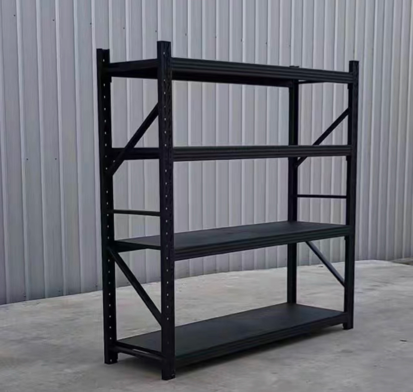 2M*2M*0.6M Heavy Duty Storage Metal Garage Shelving Unit 4-Tier - Black/White